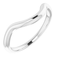 Charger l&#39;image dans la galerie, Sterling Silver Band for 9x7 mm Oval Ring
