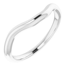 Charger l'image dans la galerie, Sterling Silver Band for 5 mm Cushion Ring
