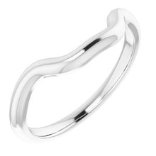 Charger l&#39;image dans la galerie, Sterling Silver Band for 7 mm Square Ring
