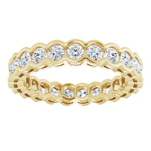 Bracelet d'éternité en diamant 14K jaune 1 1/3 CTW