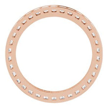 Load image into Gallery viewer, 14K Rose 7/8 CTW Diamond Eternity Band
