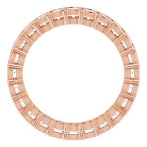 14K Rose 1 1/3 CTW Diamond Eternity Band