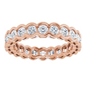 14K Rose 1 1/3 CTW Diamond Eternity Band