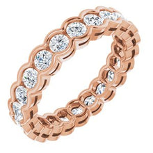 Charger l&#39;image dans la galerie, 14K Rose 1 1/3 CTW Diamond Eternity Band
