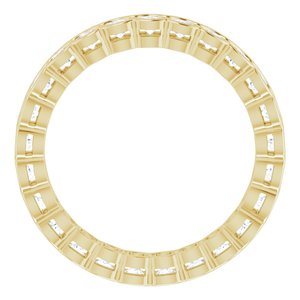 14K Yellow 1 1/5 CTW Diamond Eternity Band