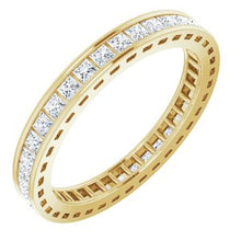Load image into Gallery viewer, 14K Yellow 3/4 CTW Diamond Eternity Band
