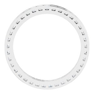 14K White 7/8 CTW Diamond Eternity Band