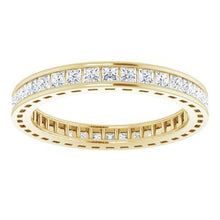 Load image into Gallery viewer, 14K Yellow 3/4 CTW Diamond Eternity Band
