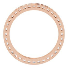 Load image into Gallery viewer, 14K Rose 3/4 CTW Diamond Eternity Band
