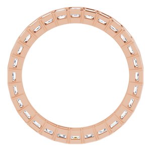 Bracelet d'éternité en diamant 14K Rose 1 3/8 CTW