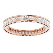 Load image into Gallery viewer, 14K Rose 3/4 CTW Diamond Eternity Band
