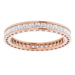 14K Rose 3/4 CTW Diamond Eternity Band
