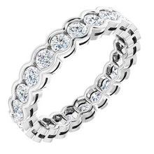 Load image into Gallery viewer, Platinum 1 1/3 CTW Diamond Eternity Band
