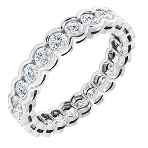 Bracelet d'éternité en diamant 14K blanc 1 1/3 CTW