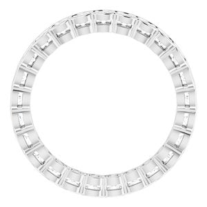 14K White 1 1/4 CTW Diamond Eternity Band