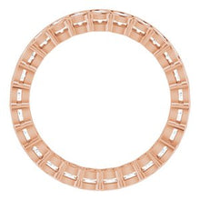 Charger l&#39;image dans la galerie, 14K Rose 1 1/4 CTW Diamond Eternity Band
