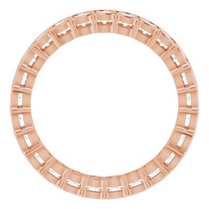 14K Rose 1 1/4 CTW Diamond Eternity Band