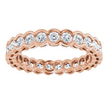 Charger l&#39;image dans la galerie, 14K Rose 1 1/4 CTW Diamond Eternity Band
