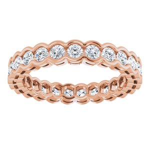 14K Rose 1 1/4 CTW Diamond Eternity Band