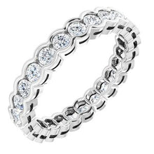 Load image into Gallery viewer, 14K White 1 1/4 CTW Diamond Eternity Band
