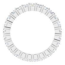 Charger l&#39;image dans la galerie, 14K White 1 3/4 CTW Diamond Square Eternity Band Taille 5

