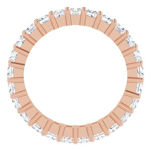 14K Rose 1 3/4 CTW Diamond Square Eternity Band Size 5