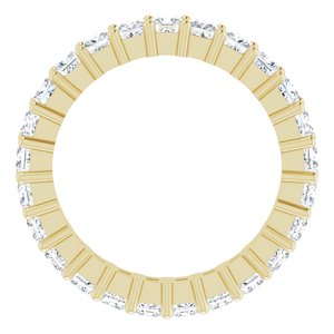14K Yellow 1 3/4 CTW Diamond Square Eternity Band Size 5