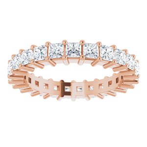 14K Rose 1 3/4 CTW Diamond Square Eternity Band Size 5