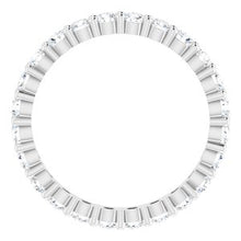 Load image into Gallery viewer, Platinum 1 1/5 CTW Diamond Round Eternity Band Size 6
