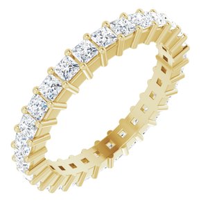 14K Yellow 1 1/2 CTW Diamond Eternity Band Size 6