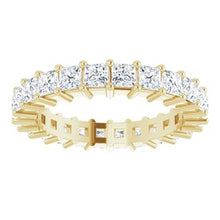 Load image into Gallery viewer, 14K Yellow 2 1/4 CTW Diamond Square Eternity Band Size 6
