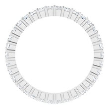 Charger l&#39;image dans la galerie, 14K White 1 1/5 CTW Diamond Square Eternity Band Taille 7
