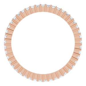 14K Rose 1 1 / 8CTW Diamond Square Eternity Band Taille 6