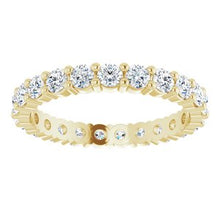 Load image into Gallery viewer, 14K Yellow 1 3/8 CTW Diamond Round Eternity Band Size 7
