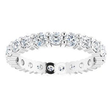 Load image into Gallery viewer, 14K White 1 1/4 CTW Diamond Eternity Band Size 5
