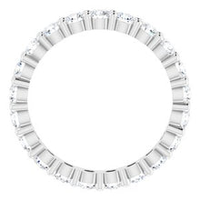 Load image into Gallery viewer, 14K White 1 1/4 CTW Diamond Eternity Band Size 5
