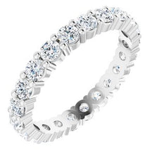 Charger l&#39;image dans la galerie, 14K White 1 1/3 CTW Diamond Eternity Band Taille 6
