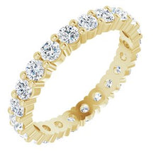 Load image into Gallery viewer, 14K Yellow 1 1/3 CTW Diamond Round Eternity Band Size 6
