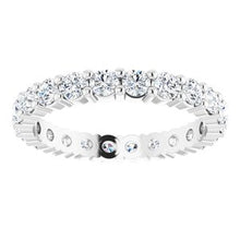 Charger l&#39;image dans la galerie, 14K White 1 1/3 CTW Diamond Eternity Band Taille 6
