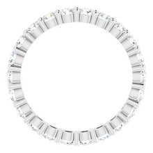 Load image into Gallery viewer, Platinum 1 1/3 CTW Diamond Round Eternity Band Size 6
