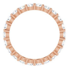 Charger l&#39;image dans la galerie, 14K Rose 1 1/3 CTW Diamond Round Eternity Band Taille 6
