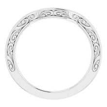 Charger l&#39;image dans la galerie, Sterling Silver Band for 9x7 mm Emerald Ring
