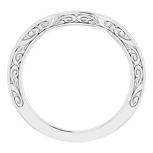 Charger l&#39;image dans la galerie, Sterling Silver Band for 8x6 mm Emerald Ring
