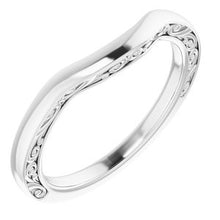 Charger l&#39;image dans la galerie, Sterling Silver Band for 8x6 mm Oval Ring
