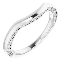 Charger l&#39;image dans la galerie, Sterling Silver Band for 8 mm Cushion Ring
