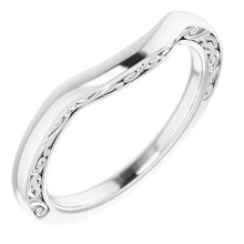 Charger l&#39;image dans la galerie, Sterling Silver Band for 9x7 mm Oval Ring
