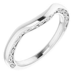 Sterling Silver Band for 9x7 mm Oval Ring