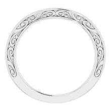 Charger l&#39;image dans la galerie, Sterling Silver Band for 12 mm Round Ring
