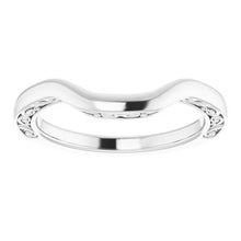 Charger l&#39;image dans la galerie, Sterling Silver Band for 9x7 mm Emerald Ring
