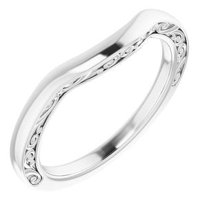 Sterling Silver Band for 8.2 mm Round Ring